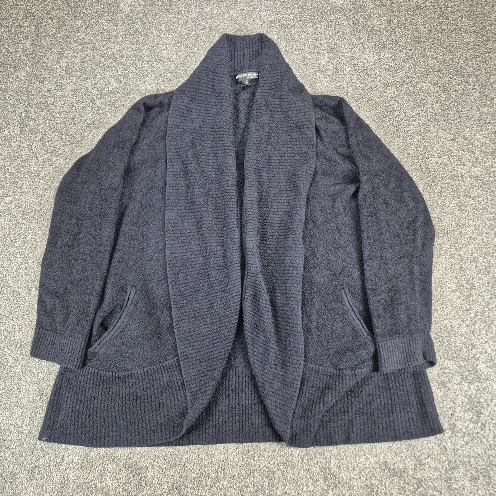 Barefoot Dreams CozyChic Lite‎ Circle Cardigan Womens 2X Black Style 423
